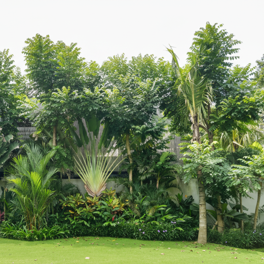 Tropical villa landscape garden Bali by Lumina Landscapes